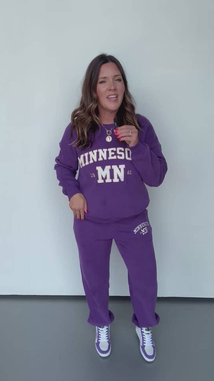 Minnesota Chenille Embroidered Sweatshirt