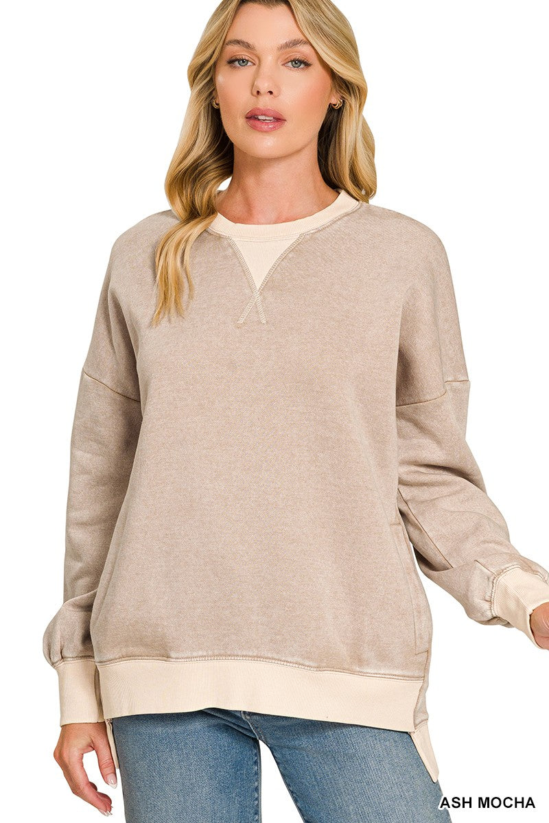 Kenzie Contrast Trim Sweatshirt