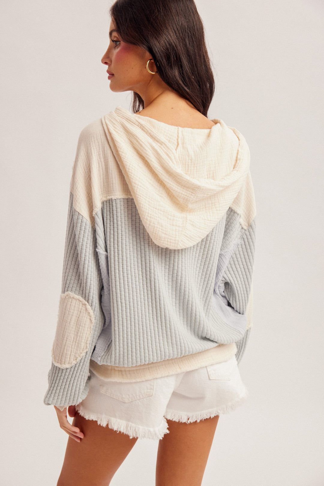 Ashley Mixed Contrast Hoodie
