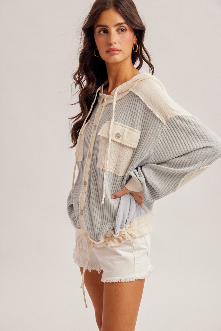Ashley Mixed Contrast Hoodie