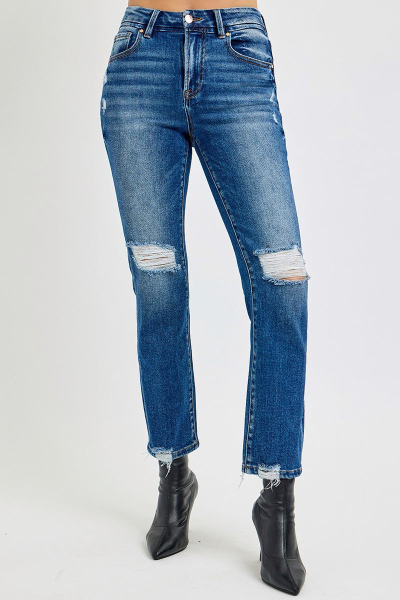 Ashlynn Crop Straight Leg Jeans