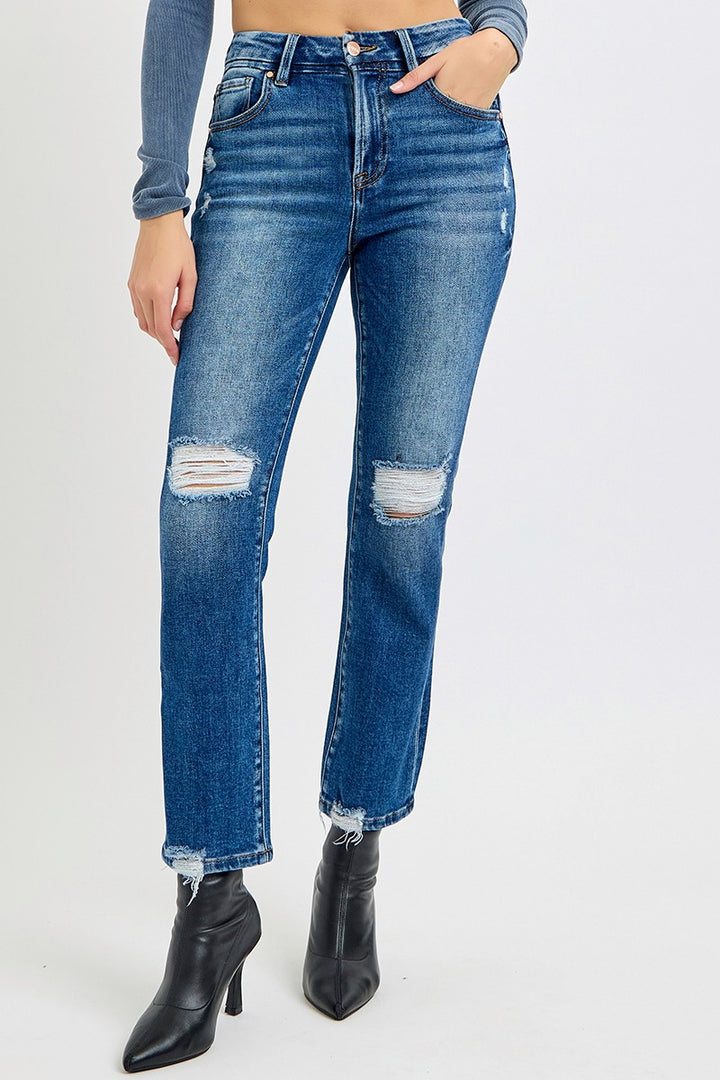 Ashlynn Crop Straight Leg Jeans