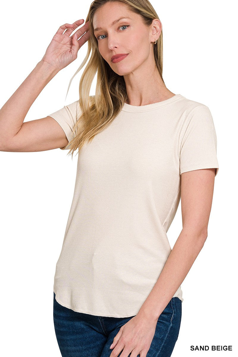 Audrey Ribbed Tee