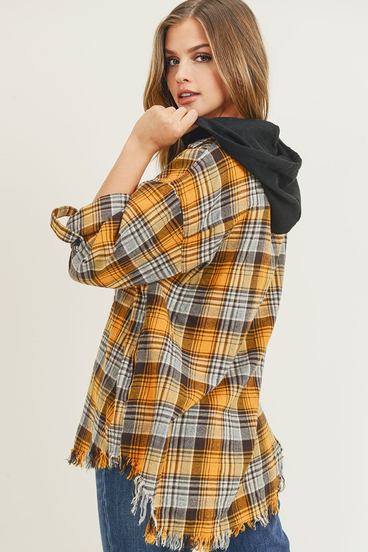 Autumn Hooded Flannel