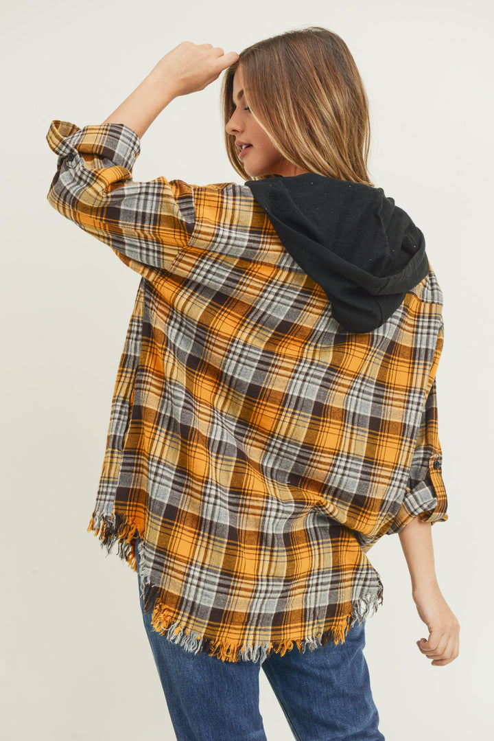 Autumn Hooded Flannel