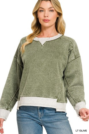 Kristy Contrast Trim Sweatshirt