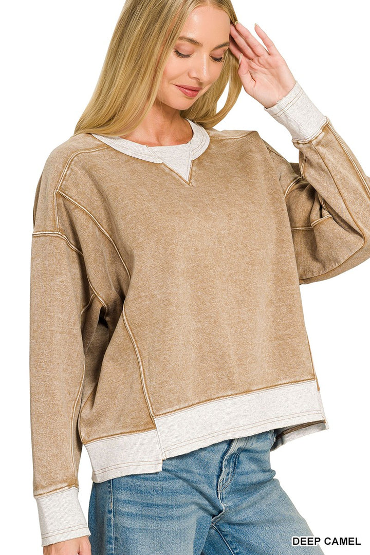 Kristy Contrast Trim Sweatshirt