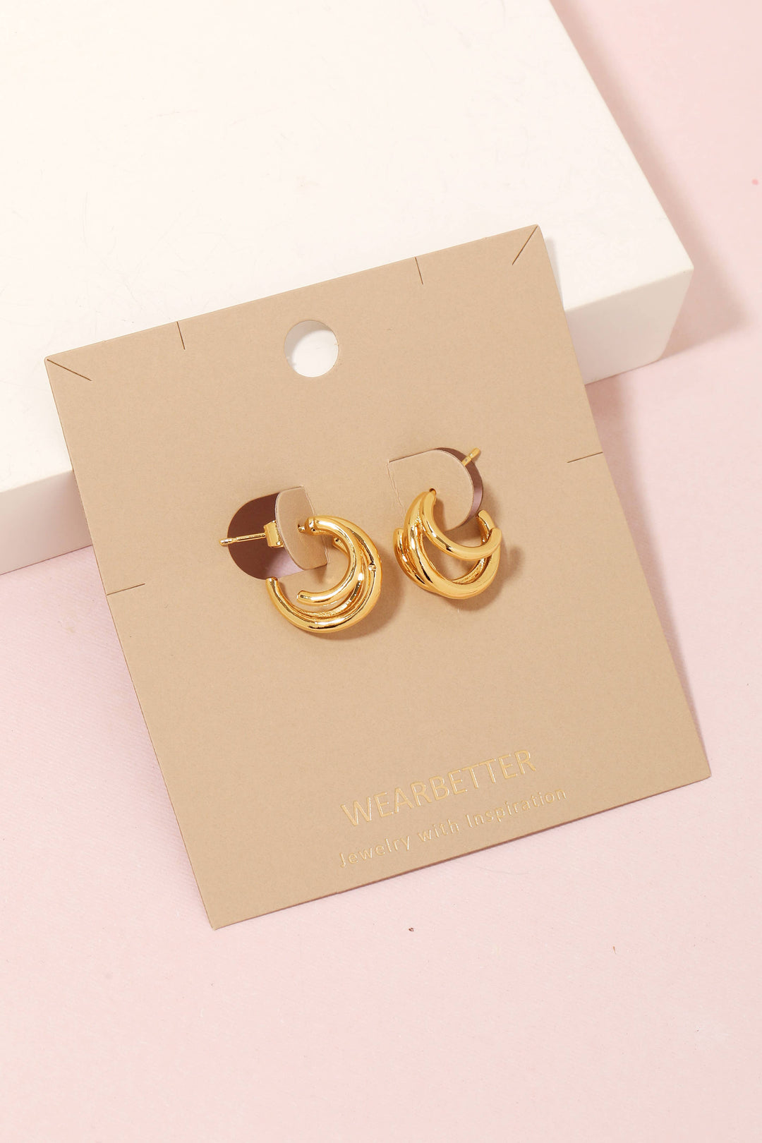 Mini Three Layered Hoop Earrings