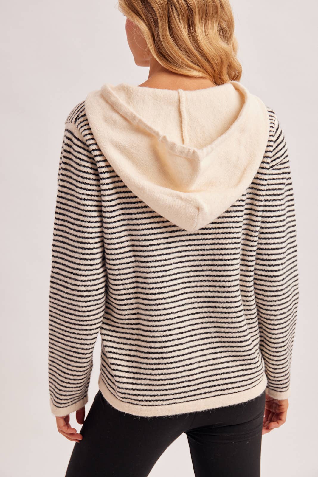 HENLEY SWEATER WITH HOODIE