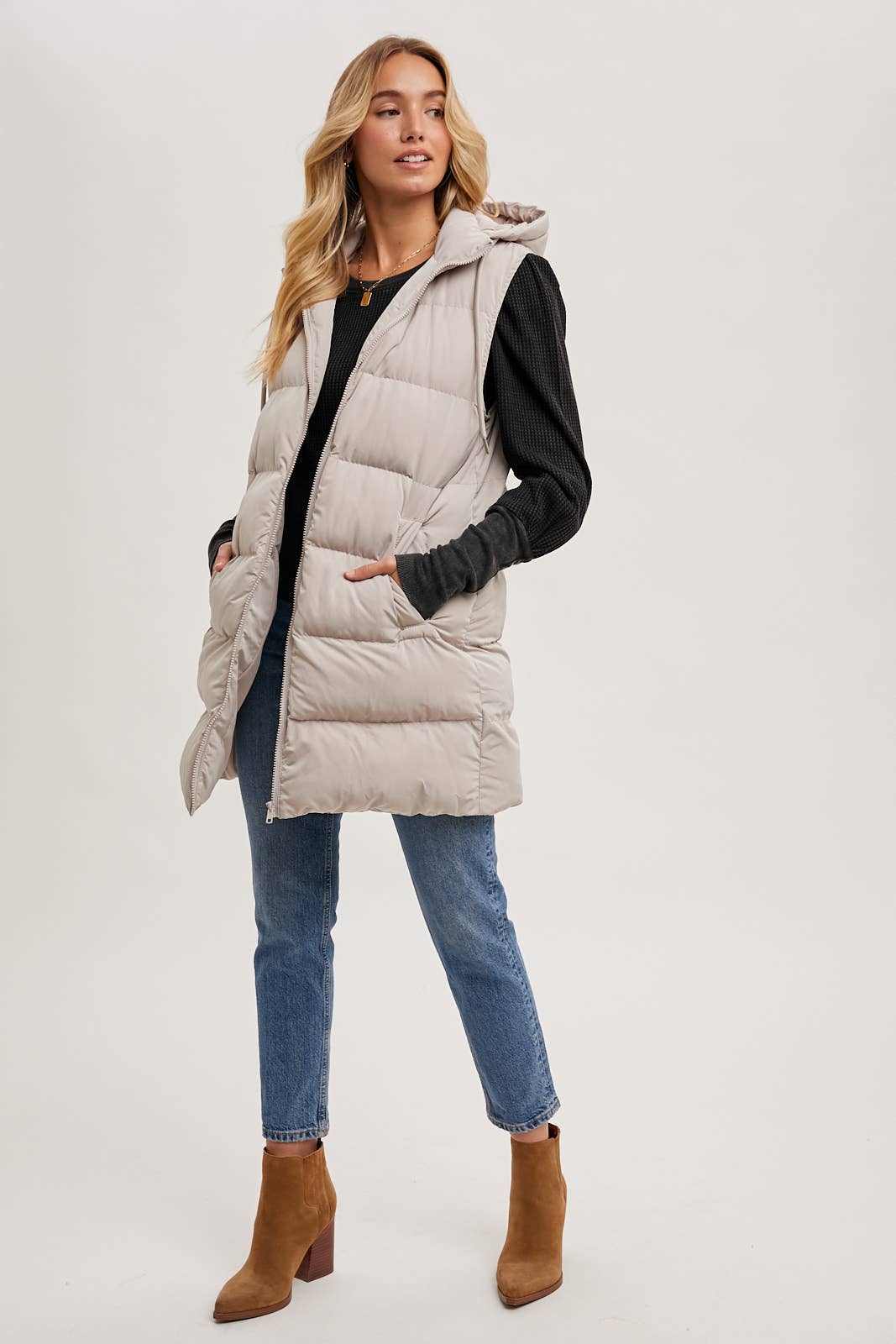 Margo Longline Puffer Vest