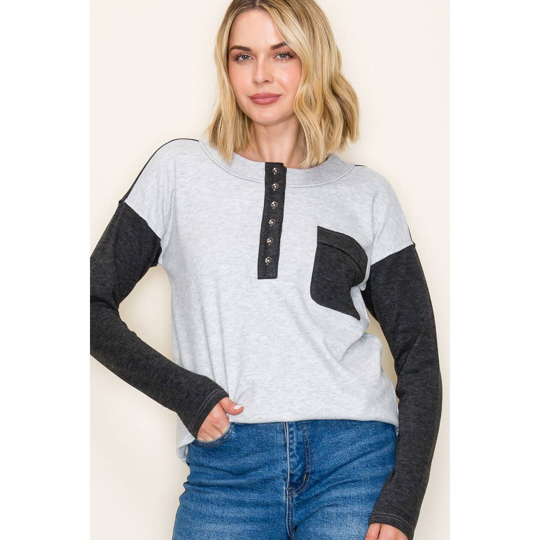 Gia Color Block Top