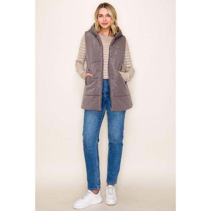 Amie Hooded Puffer Vest