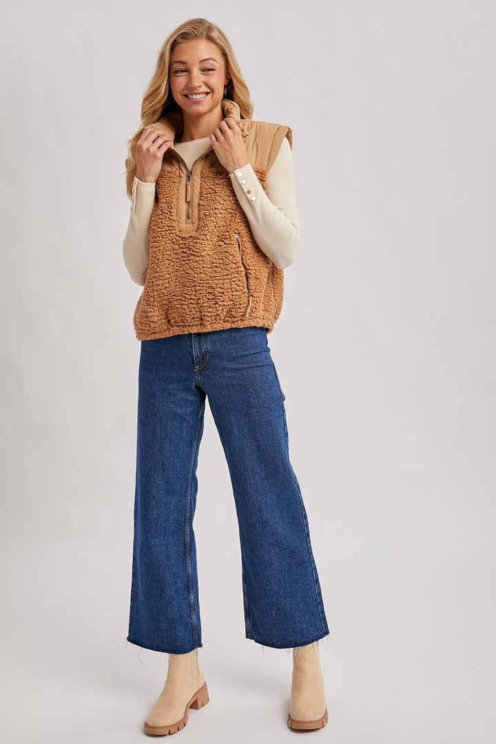 Sherpa Contrast 1/2 Zip Pullover