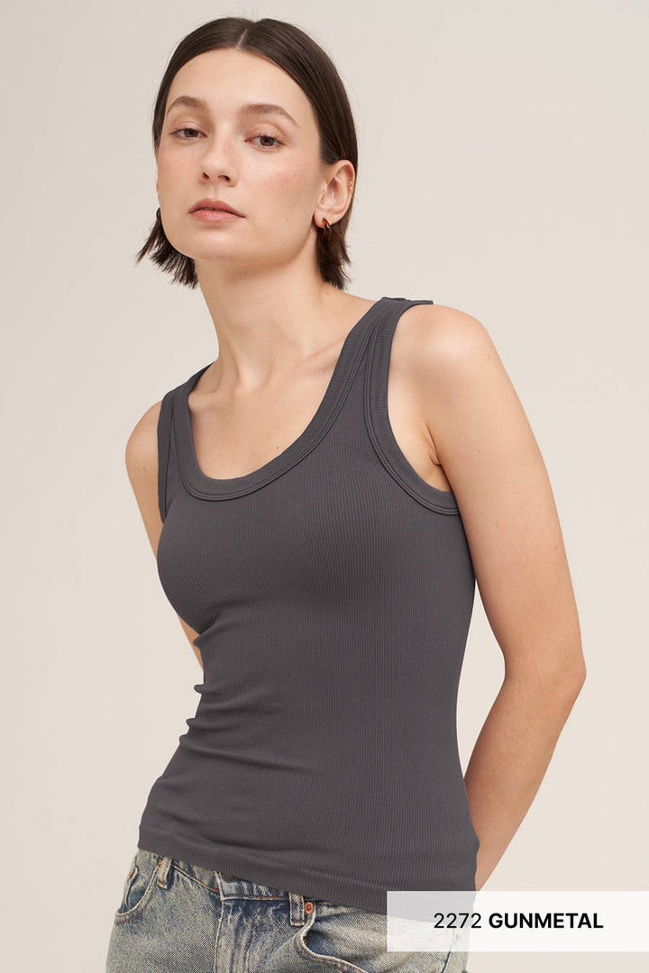NS8216 - Reversible Ribbed Tank Top