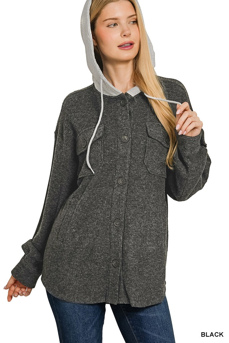 Kara Button Down Shacket