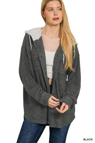 Kara Button Down Shacket