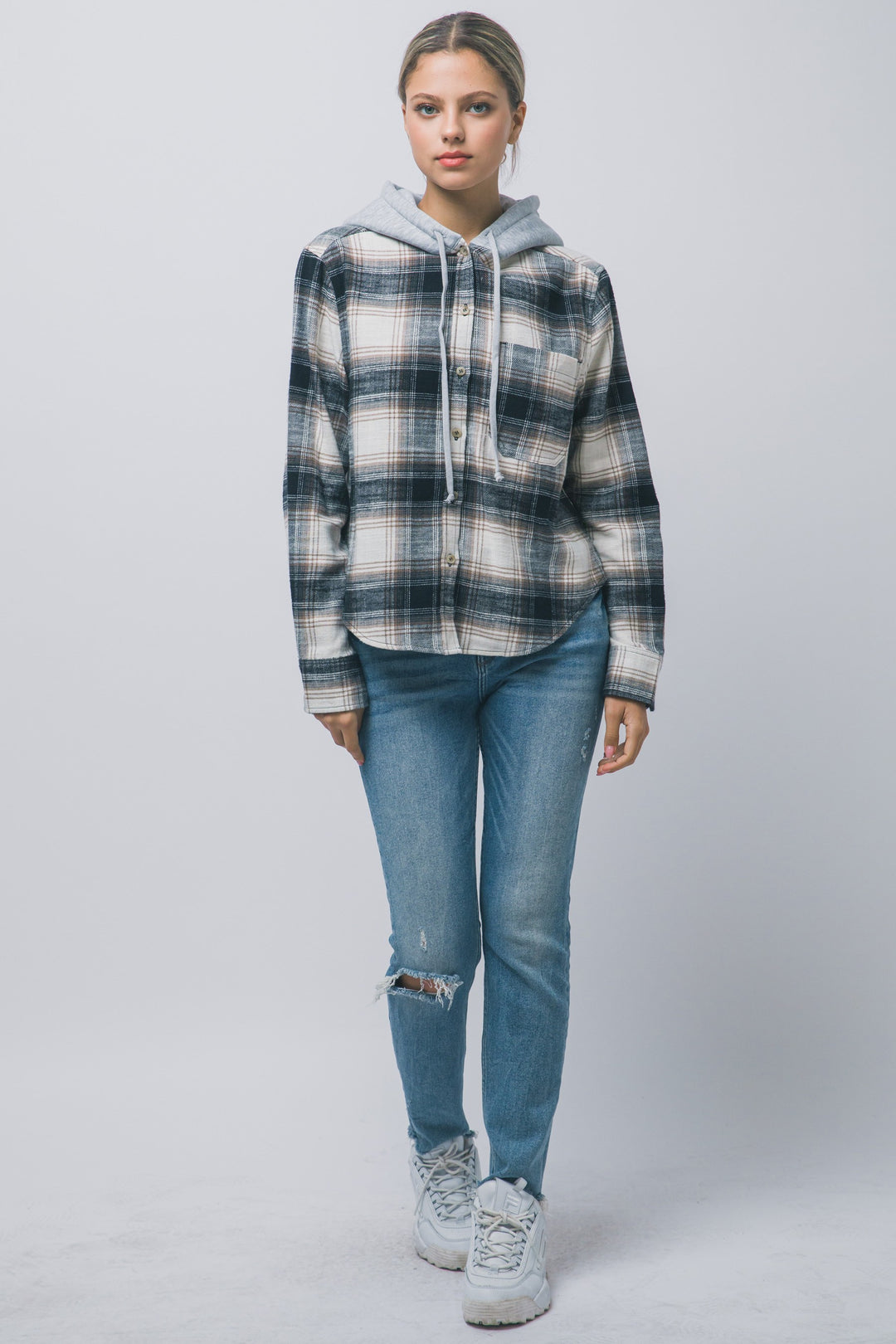 Katelynn Marie Hooded Flannel