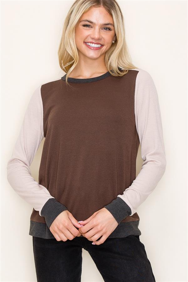 Expresso Color Block Top