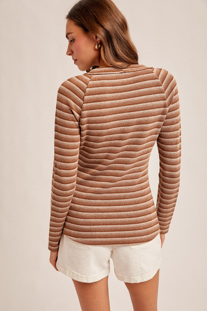 Marla Striped Raglan Top