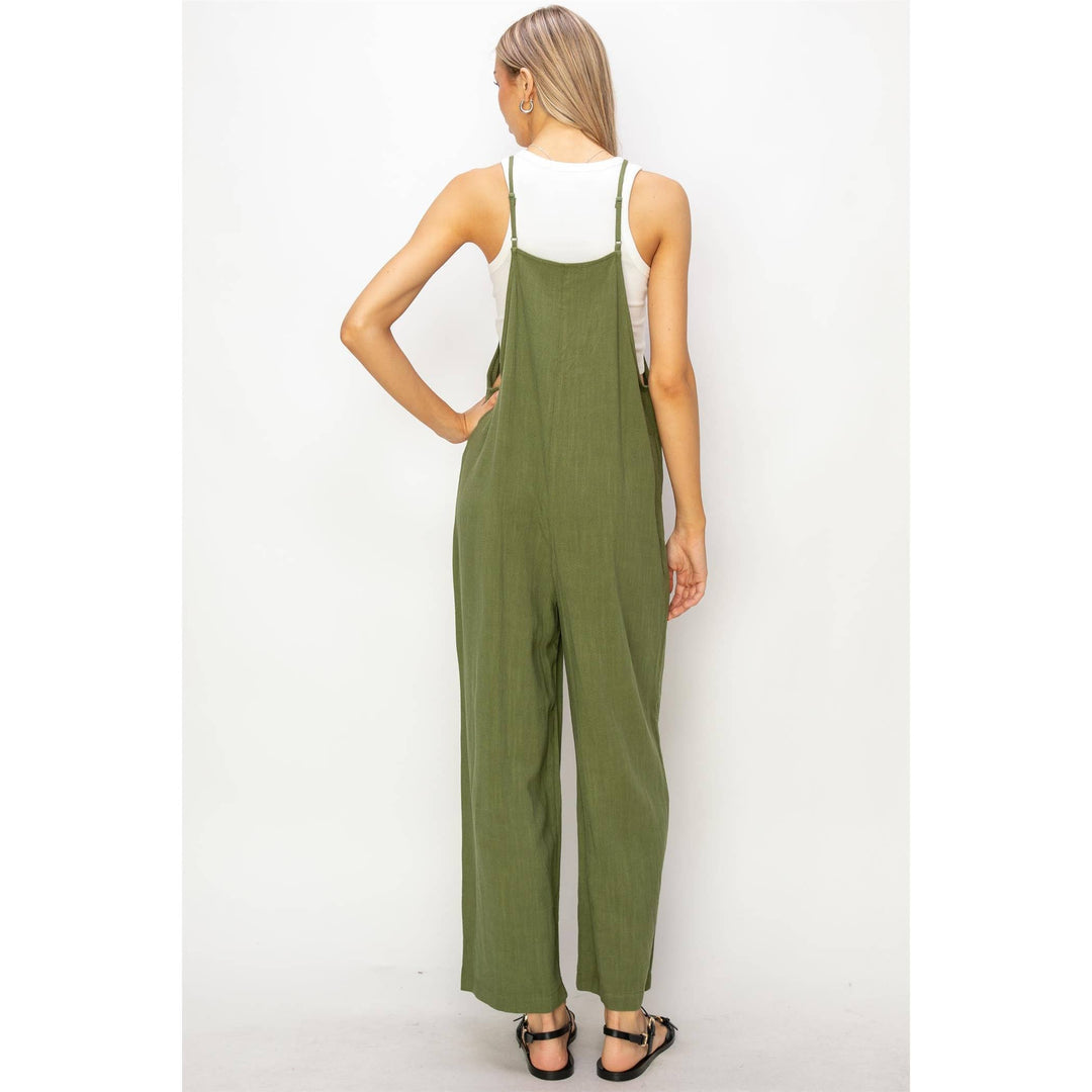 So Into You Linen Jumpsuit