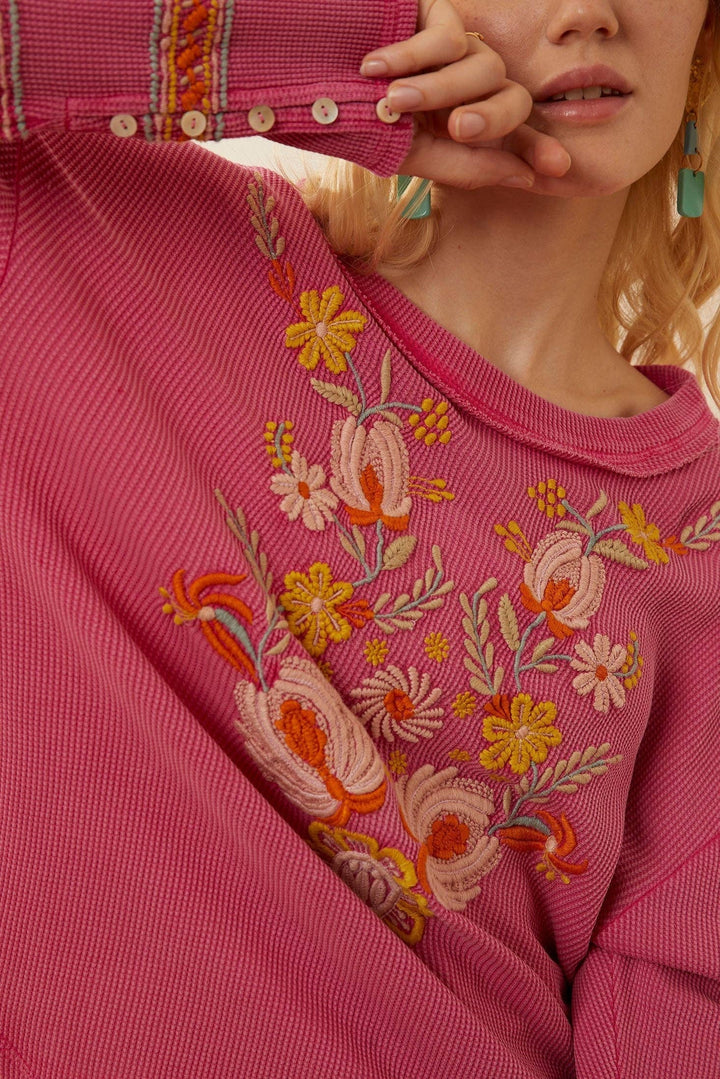 Floral Embroidered Top