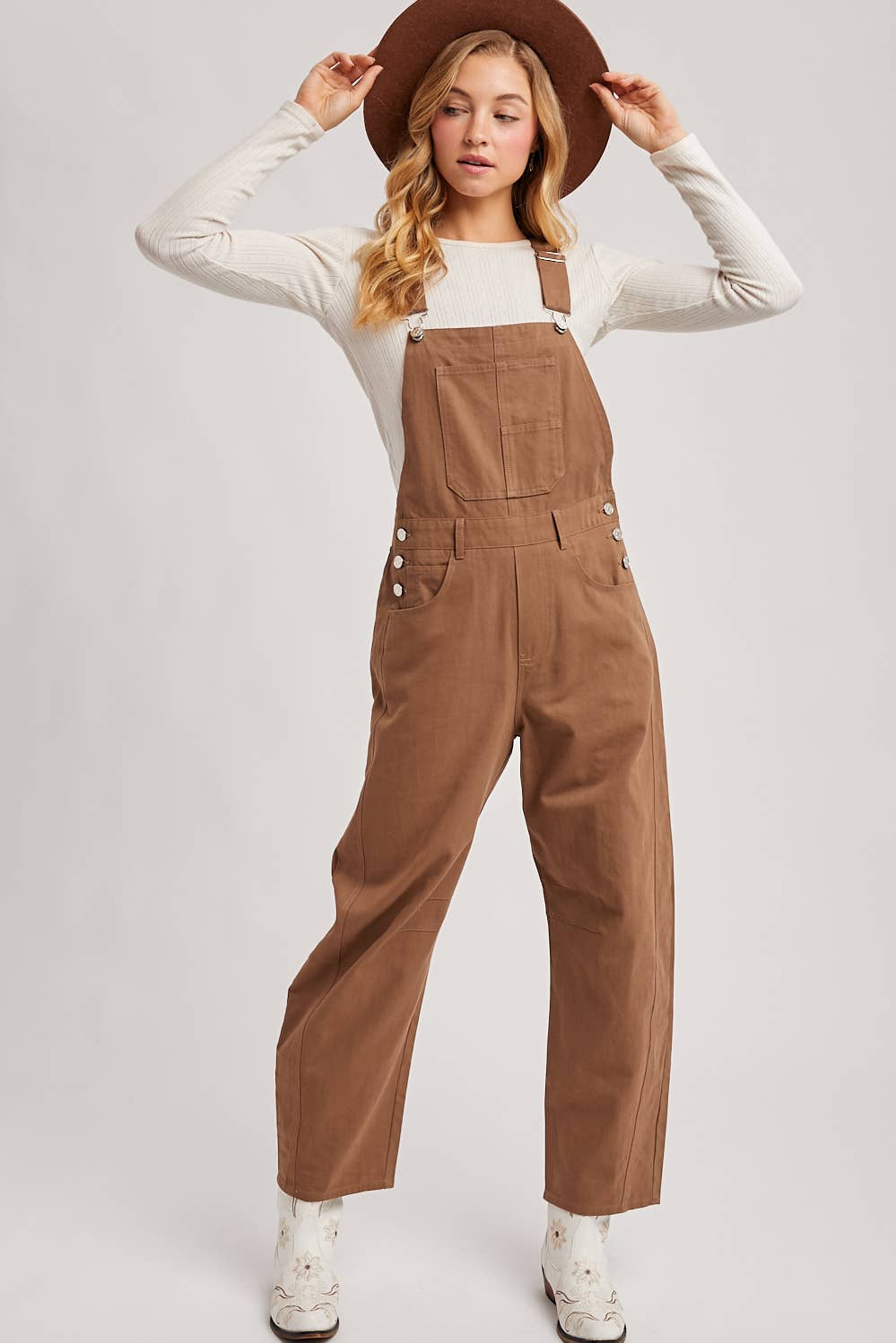 BARREL OVERALLS JUMPSUIT