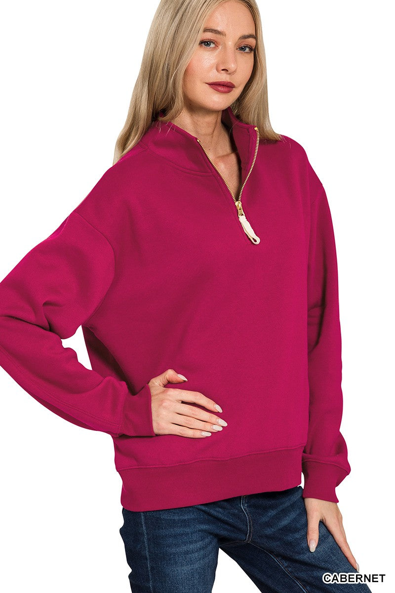Michelle 1/2 Zip Sweatshirt