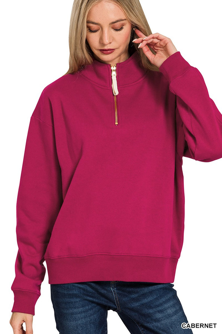 Michelle 1/2 Zip Sweatshirt