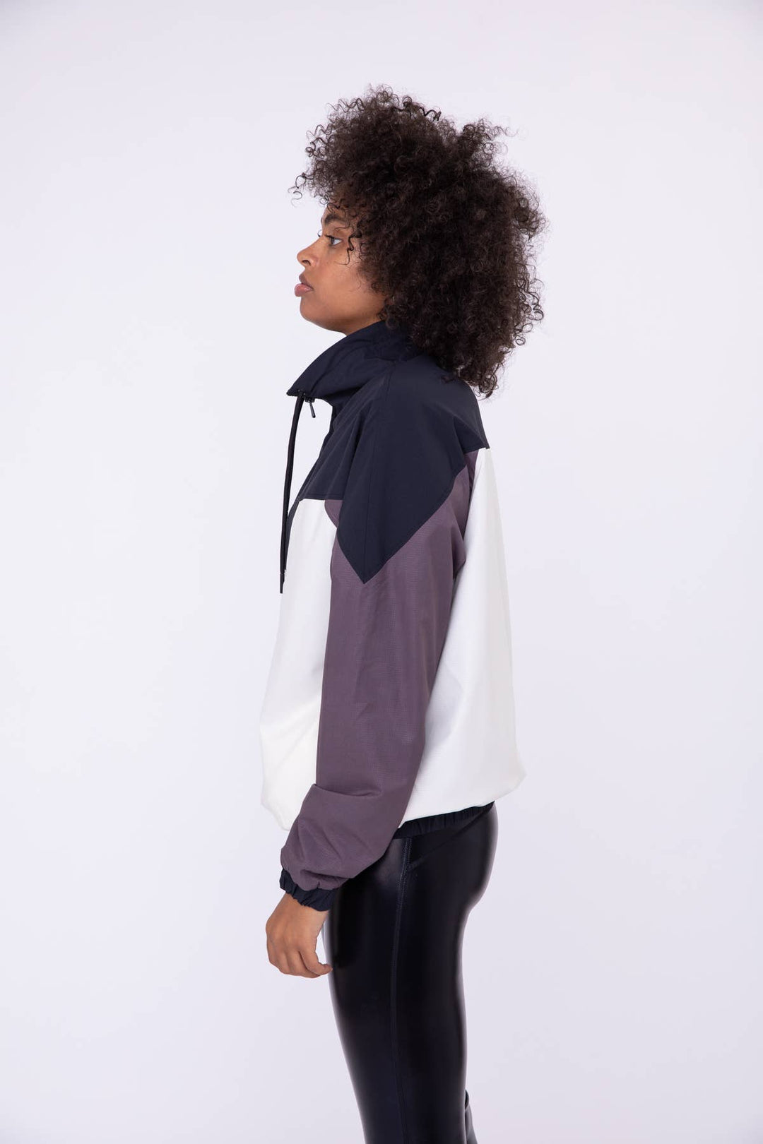 Color Block 3/4 Zip Active Jacket