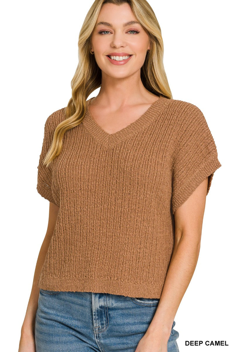 Textured Sweater Vest