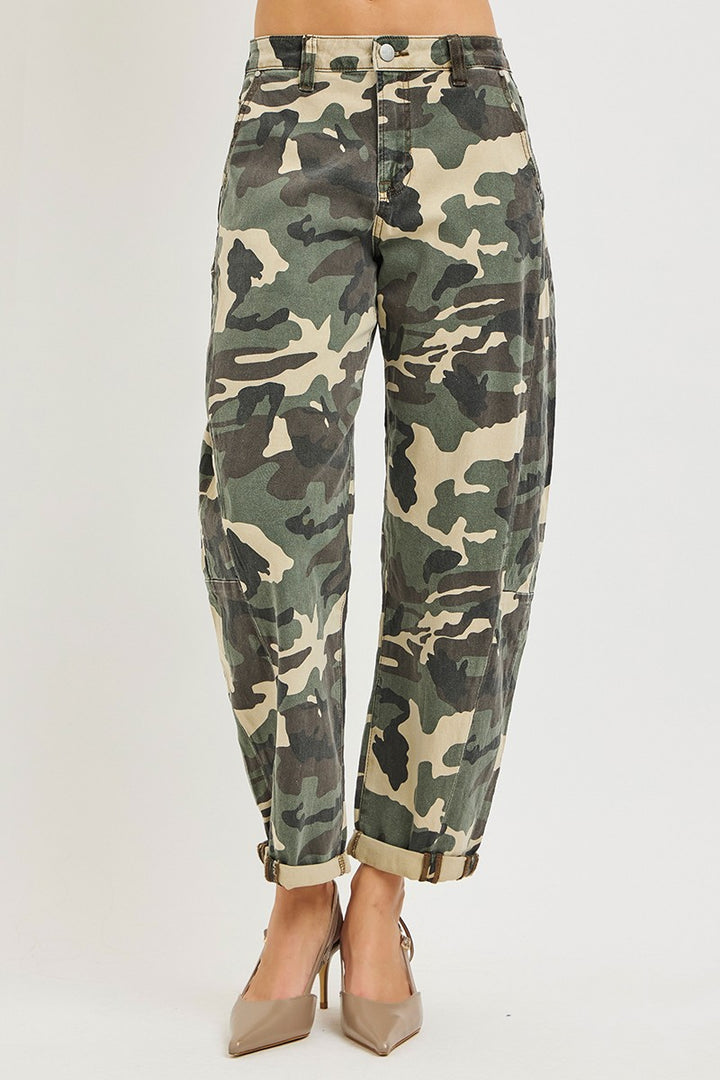 Camo Barrel Roll Up Pants