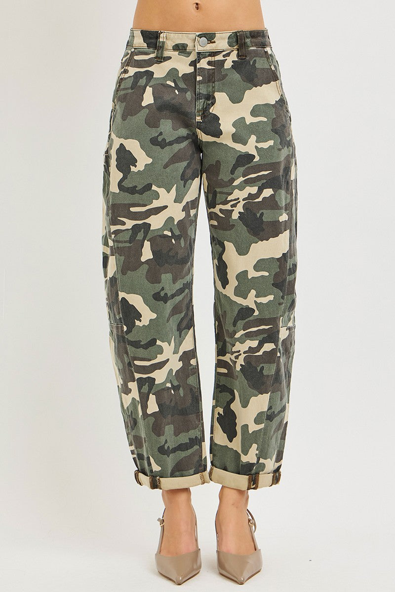 Camo Barrel Roll Up Pants