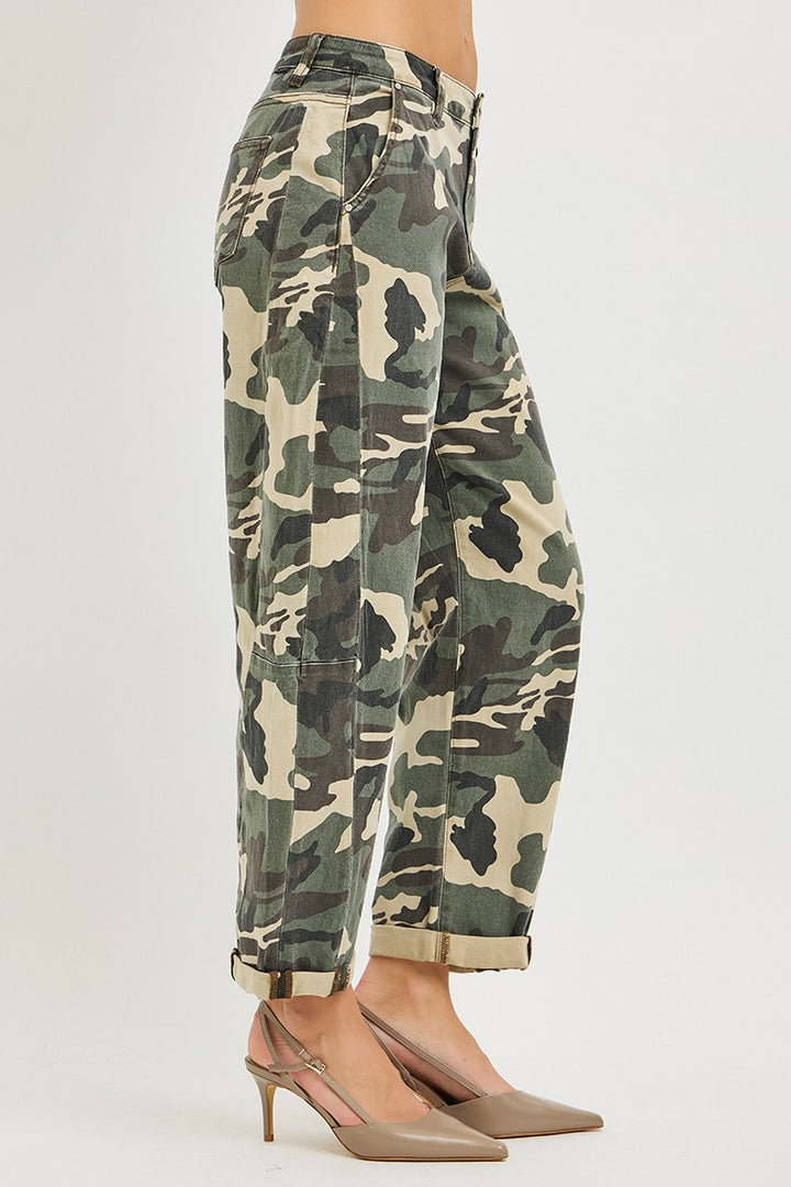 Camo Barrel Roll Up Pants