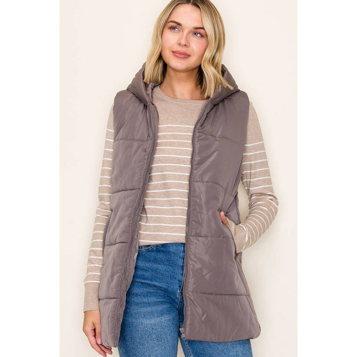 Amie Hooded Puffer Vest