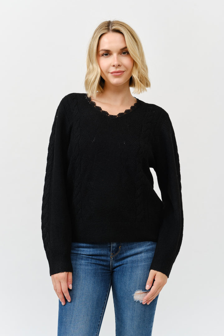 Rayna Detailed Pullover Sweater