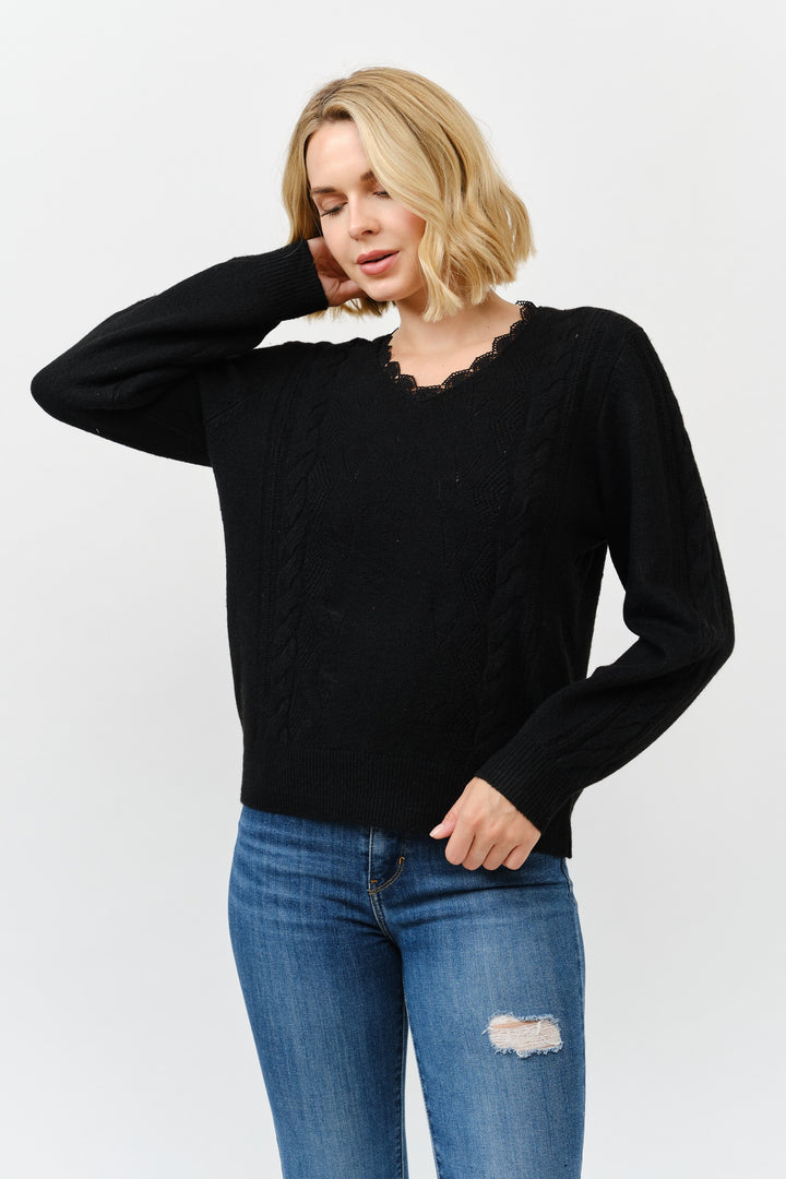 Rayna Detailed Pullover Sweater