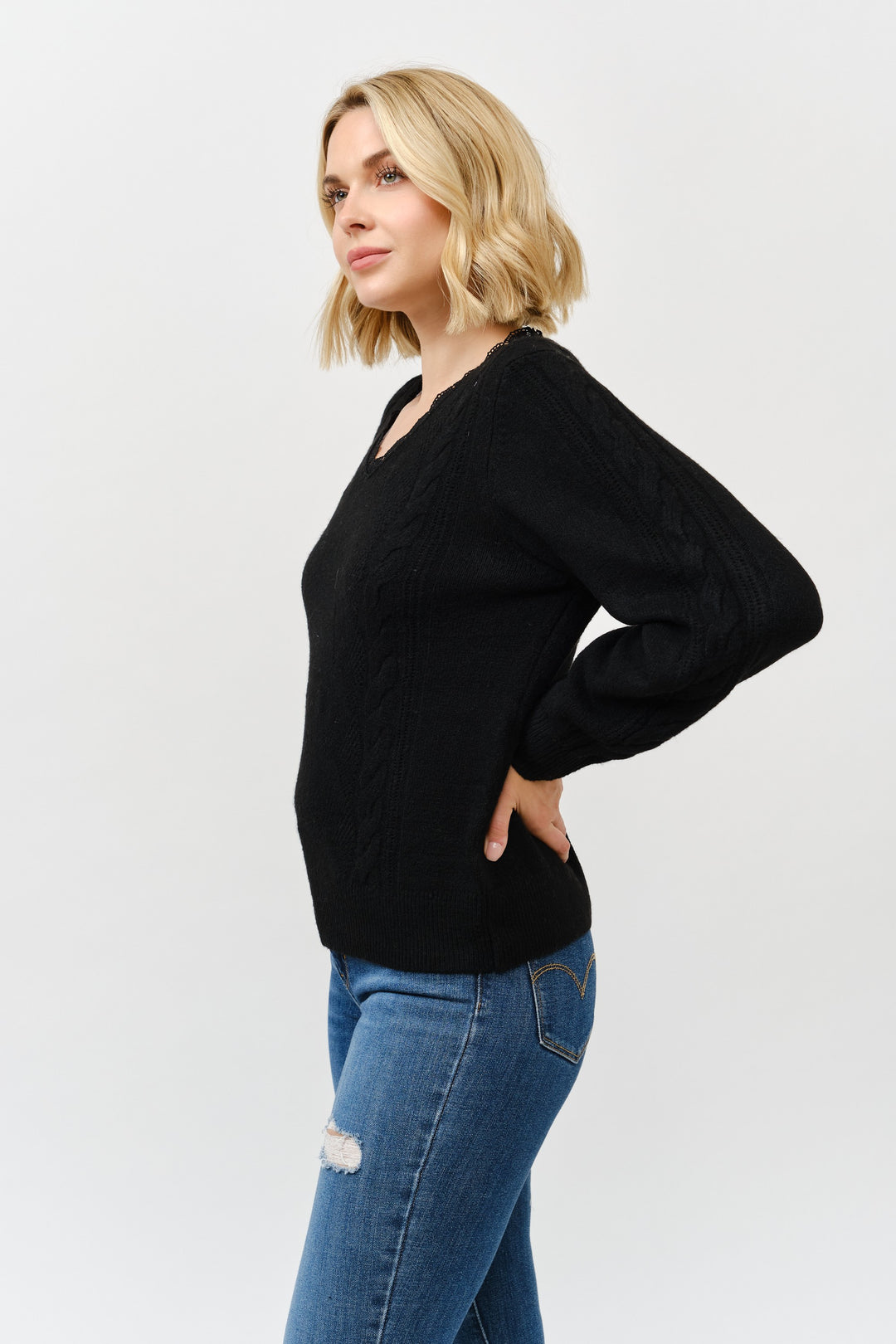 Rayna Detailed Pullover Sweater