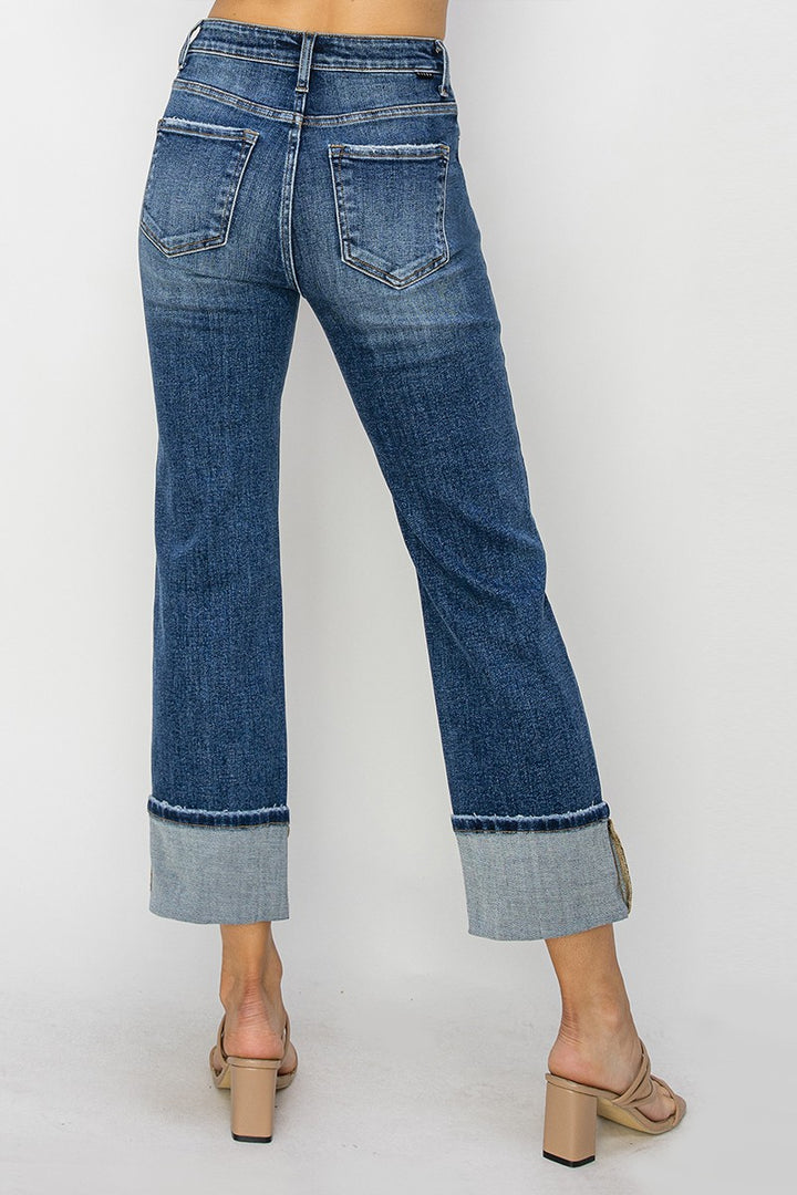 Kendria Straight Cuffed Jeans
