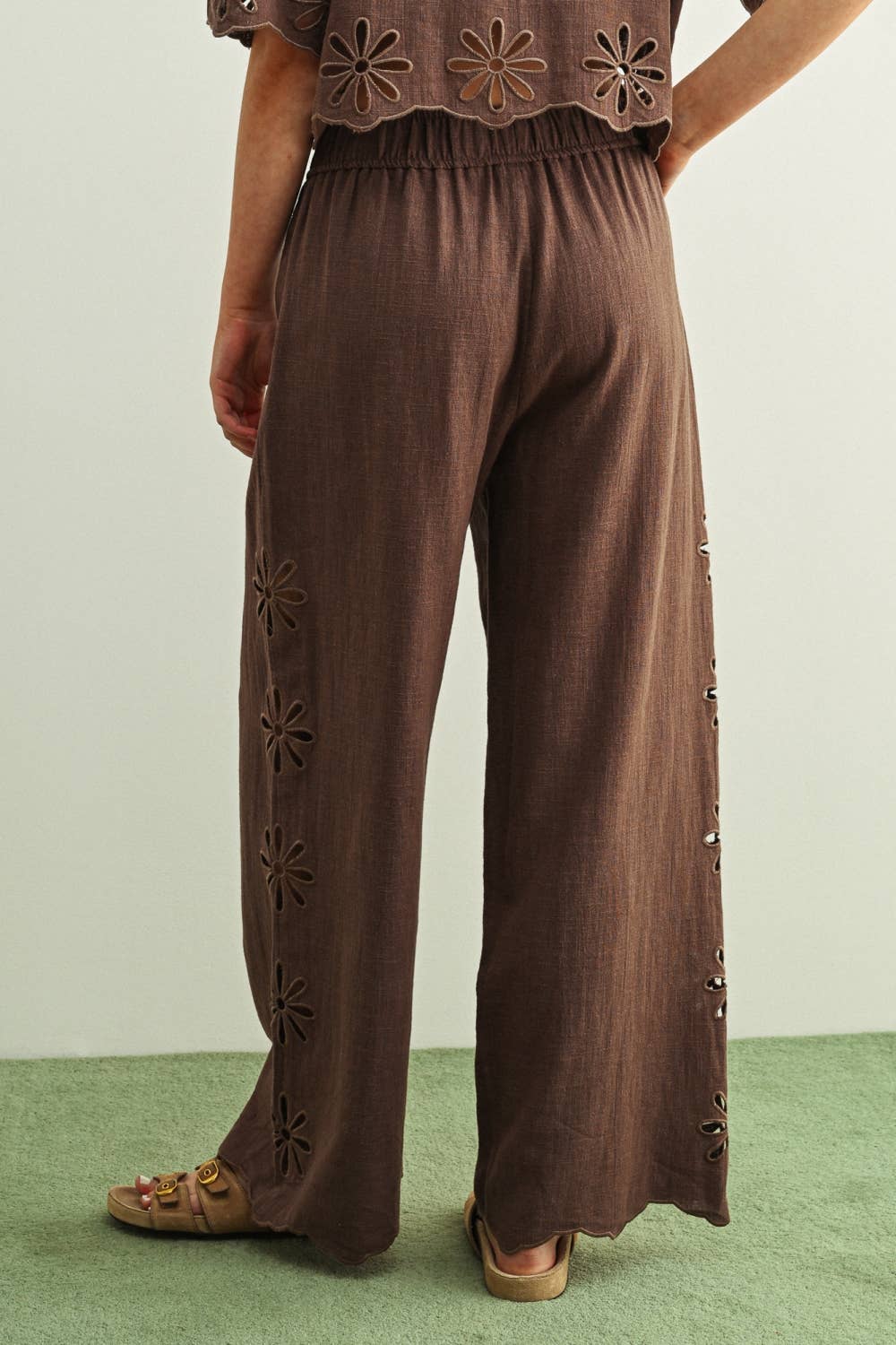 Embroidered Side Detail Pants