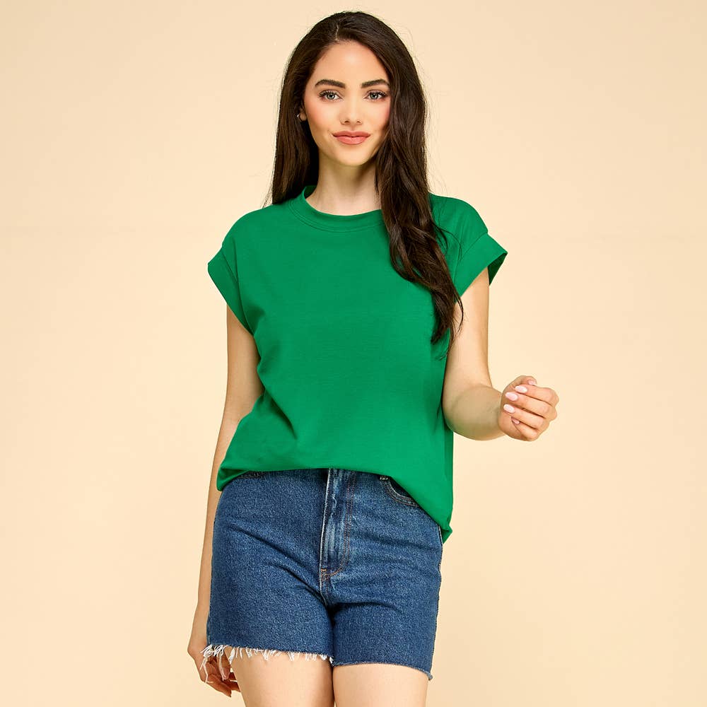 Short Sleeve Solid Top