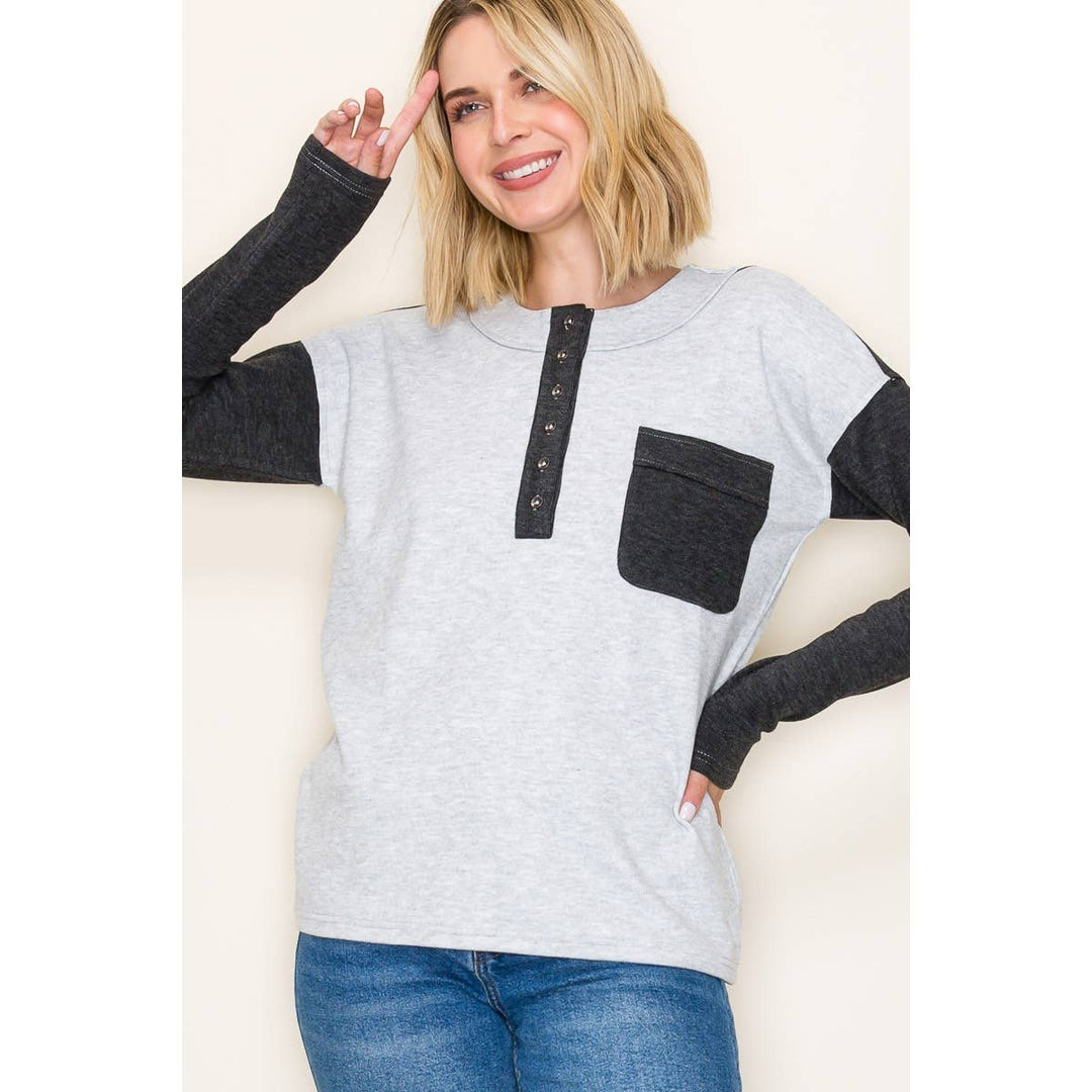 Gia Color Block Top