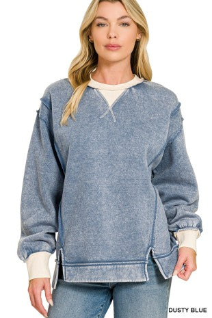 Brielle Contrast Trim Sweatshirt