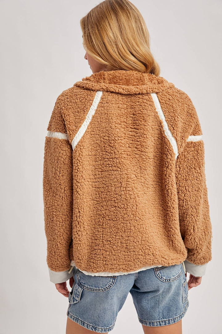 Half Zip Sherpa Pullover