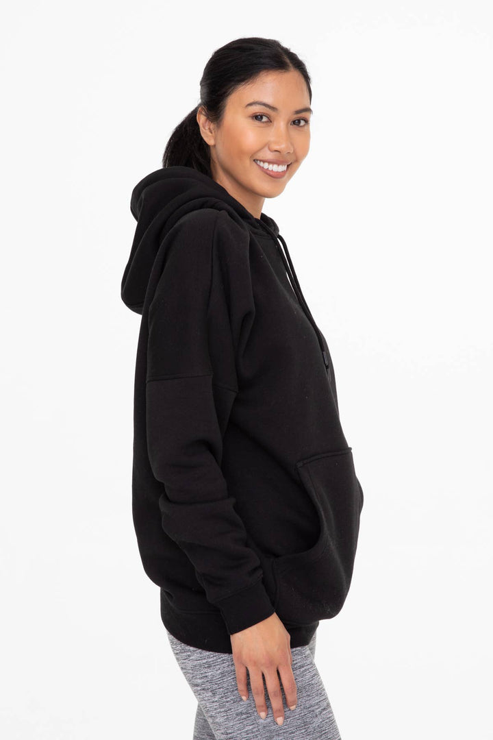 Longline Fleece Hoodie