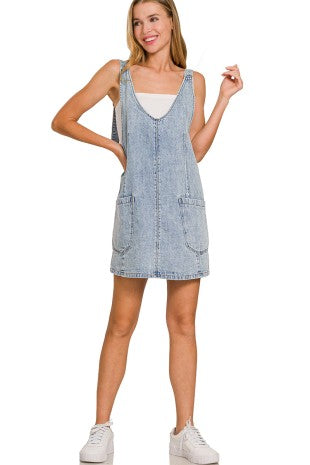 Denim Overall Dress