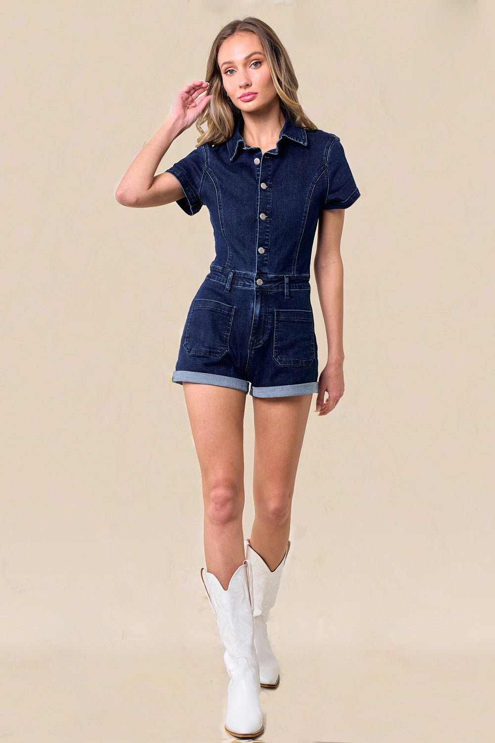 Maeve Denim Romper