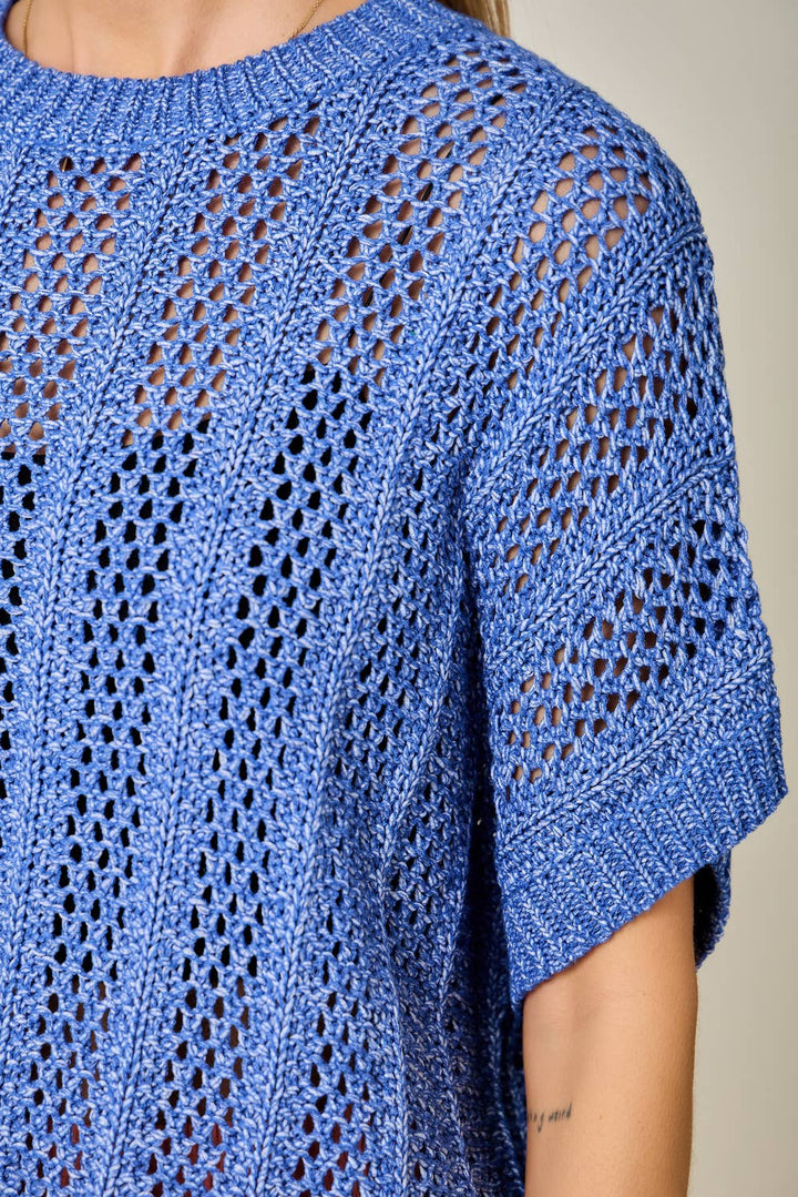 Lainey Crochet Dolman Sweater