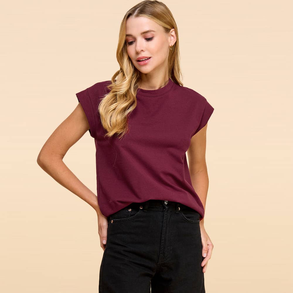 Short Sleeve Solid Top