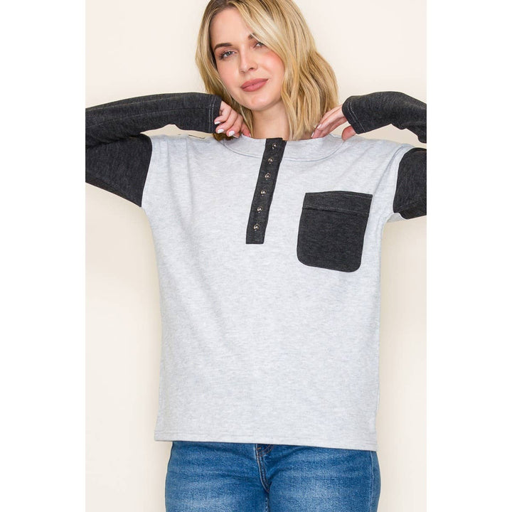Gia Color Block Top