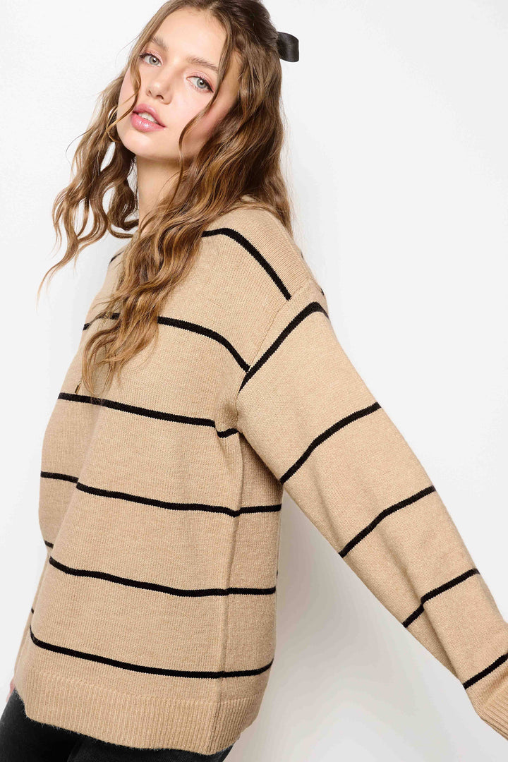 Stripe Crewneck Sweater